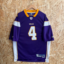 Cargar imagen en el visor de la galería, Camiseta Minnesota Vikings 2009 Home Brett Favre #4 Reebok - L/XL
