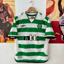 Cargar imagen en el visor de la galería, Camiseta Celtic FC 2001-03 Home Umbro Vintage - S/M
