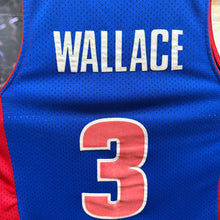 Cargar imagen en el visor de la galería, Camiseta Detroit Pistons 2004 Road Ben Wallace #3 Reebok Vintage - S/M
