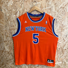 Carregar imagem no visualizador da galeria, Camiseta New York Knicks Alternate 2013/14 Tim Hardaway Jr #5 Adidas - L/XL
