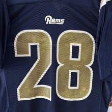 Cargar imagen en el visor de la galería, Camiseta St. Louis Rams 2004/05 Home Marshall Faulk #28 Reebok Vintage - S/M

