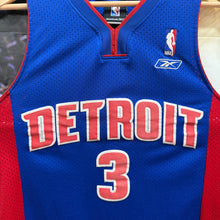 Cargar imagen en el visor de la galería, Camiseta Detroit Pistons 2004 Road Ben Wallace #3 Reebok Vintage - S/M
