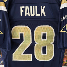 Cargar imagen en el visor de la galería, Camiseta St. Louis Rams 2004/05 Home Marshall Faulk #28 Reebok Vintage - S/M
