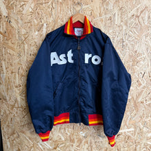 Cargar imagen en el visor de la galería, Chaqueta Bomber Satinada Houston Astros Late 80s/Early 90s Starter Vintage - M/L
