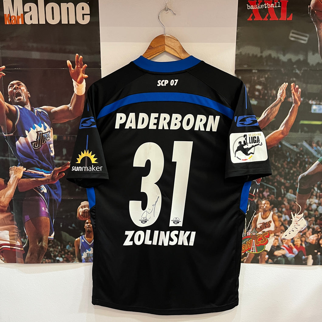 Camiseta Match Worn / Player Issue Firmada SC Paderborn 07 2017-18 Home Zolinski #31 Saller - S/M