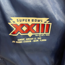 Carica l'immagine nel visualizzatore di Gallery, Chaqueta Bomber Satinada Super Bowl XXIII 1989 Chalk Line Vintage - M/L
