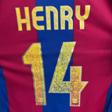 Cargar imagen en el visor de la galería, Camiseta FC Barcelona 2007-08 Home Henry #14 Nike Vintage - S/M
