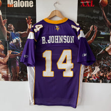 Cargar imagen en el visor de la galería, Camiseta Minnesota Vikings 2005/06 Home Brad Johnson #14 Reebok Vintage - M/L
