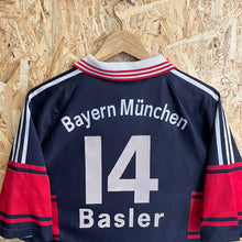 Cargar imagen en el visor de la galería, Camiseta Bayern Munich 1997-99 Home Basler #14 Adidas Vintage - S/M
