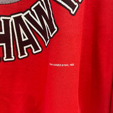 Carica l&#39;immagine nel visualizzatore di Gallery, Sudadera Crewneck Chicago Blackhawks Vintage 1993 Hanes- M
