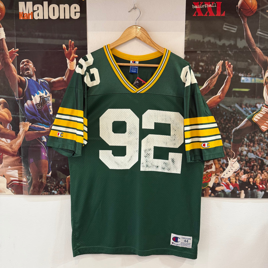 Camiseta Green Bay Packers 1996/98 Reggie White #92 Champion Vintage - 44(L)