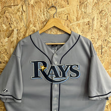 Charger l'image dans la galerie, Beisbolera Tampa Bay Rays Road Evan Longoria #3 Majestic Y2K - XL/XXL
