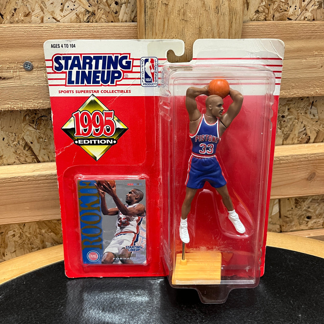 BNIB Figura Grant Hill Detroit Pistons Starting Lineup 1995 Vintage