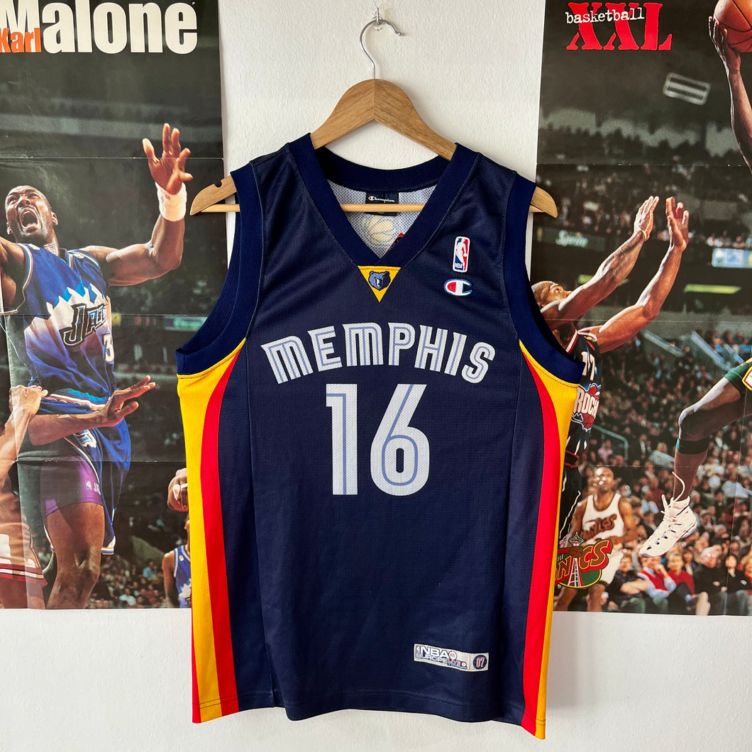 Camiseta Memphis Grizzlies Europe Live Tour 2007 Pau Gasol #16 Champion - S/M