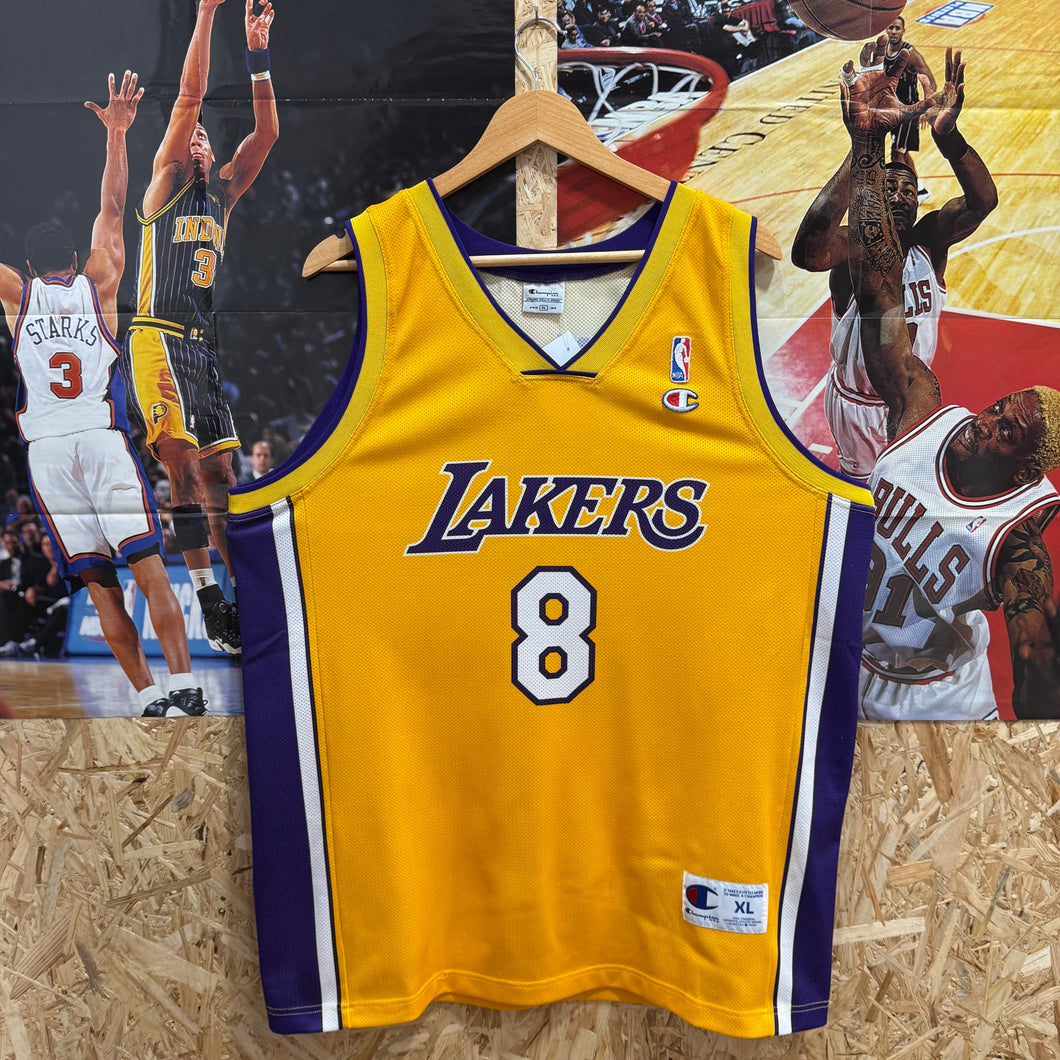 Camiseta Los Angeles Lakers 2000/08 Home Kobe Bryant #8 Champion Vintage - L/XL