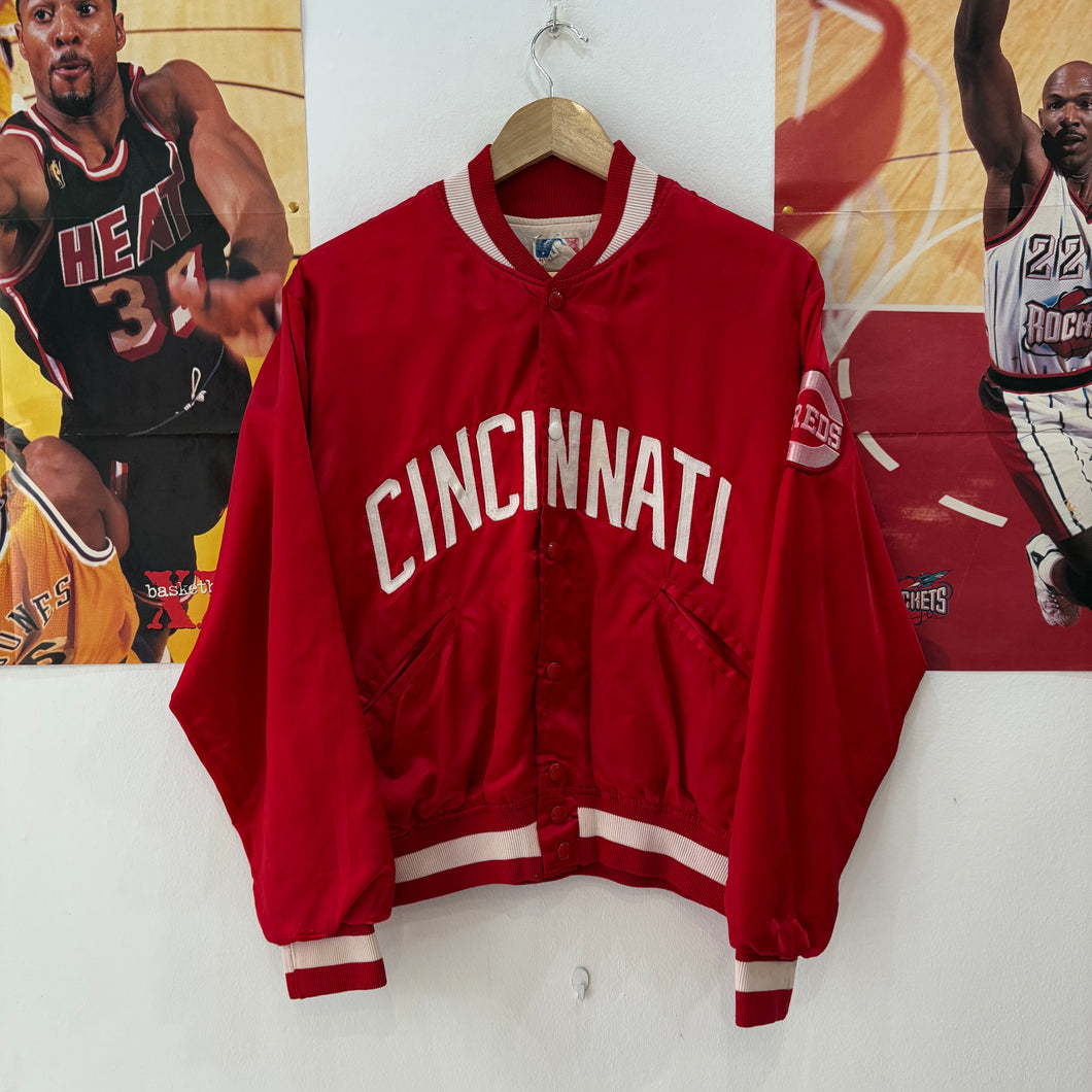 Chaqueta Bomber Satinada Cincinnati Reds Felco Late 70’s/Early 80’s Vintage - S/M