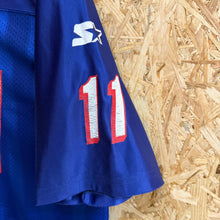 Cargar imagen en el visor de la galería, Camiseta New England Patriots 1998 Home Drew Bledsoe #11 Starter Vintage - S/M
