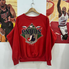 Lade das Bild in den Galerie-Viewer, Sudadera Crewneck Montreal Expos Vintage 1991 Bulletin - M
