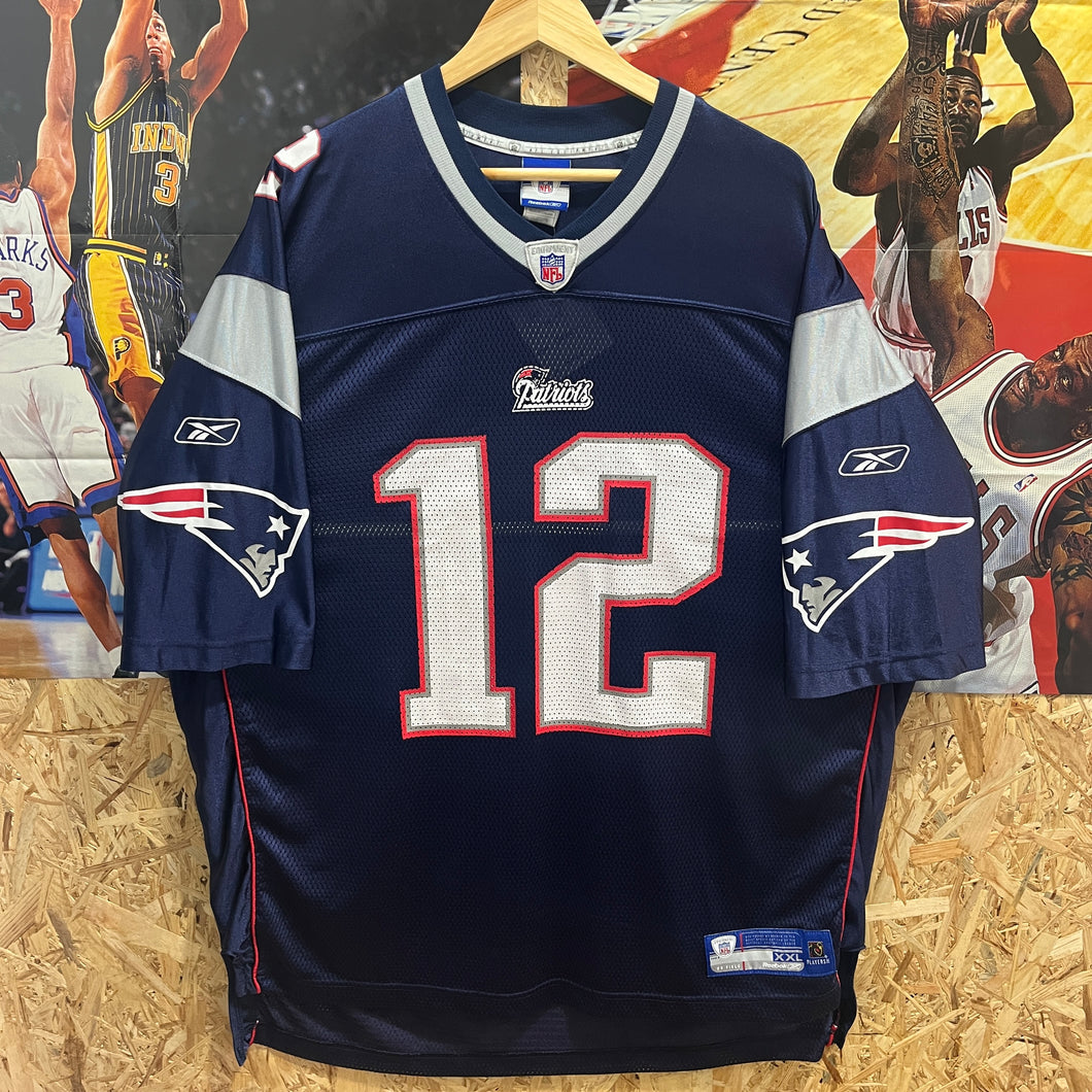 Camiseta New England Patriots 2005-07 Home Tom Brady #12 Reebok Vintage - XXL/3XL