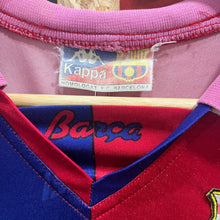 Cargar imagen en el visor de la galería, Camiseta FC Barcelona 1992-95 Home Kappa Vintage - L/XL
