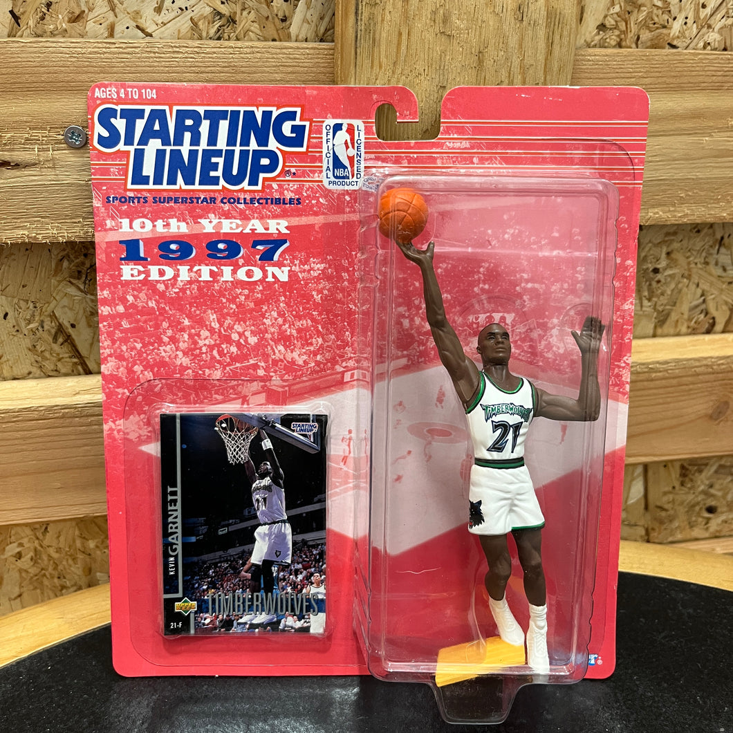 BNIB Figura Kevin Garnett Minnesota Timberwolves Starting Lineup 1997 Vintage