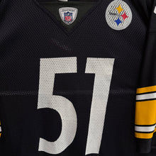 Lade das Bild in den Galerie-Viewer, Camiseta Pittsburgh Steelers 2009/10 Home James Farrior #51 Reebok - XL/XXL
