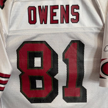 Lade das Bild in den Galerie-Viewer, Camiseta San Francisco 49ers 2003 Road Terrell Owens #81 Reebok Vintage - L/XL
