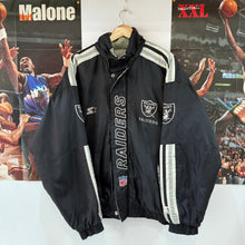 Cargar imagen en el visor de la galería, Chaqueta Oakland Raiders Late 90s Starter Vintage - L/XL
