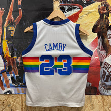 Cargar imagen en el visor de la galería, Camiseta Denver Nuggets HWC Home Early 00s Marcus Camby #23 Reebok Vintage - L YOUTH
