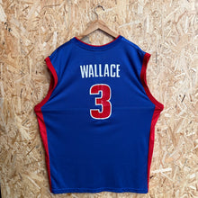 Cargar imagen en el visor de la galería, Camiseta Detroit Pistons Road 2004/06 Ben Wallace #3 Reebok Vintage - XL/XXL

