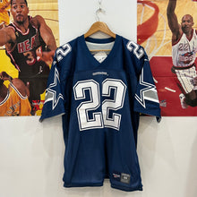 Cargar imagen en el visor de la galería, Camiseta Dallas Cowboys Emmitt Smith #22 Reebok Reversible Vintage - 44/L
