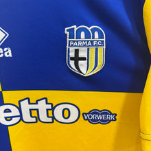 Cargar imagen en el visor de la galería, Camiseta Parma 2013-14 Away Centenario Player Issue/Match Worn Parolo #16 Errea - M/L

