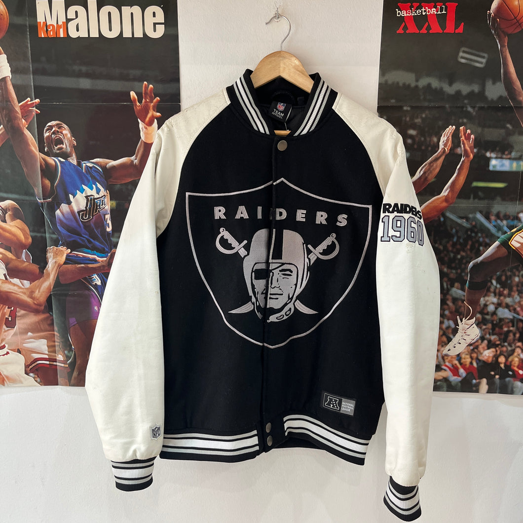 Chaqueta Bomber Varsity Oakland Raiders Team Apparel Y2K - M/L