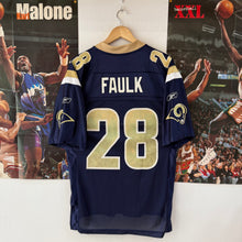 Cargar imagen en el visor de la galería, Camiseta St. Louis Rams 2004/05 Home Marshall Faulk #28 Reebok Vintage - S/M

