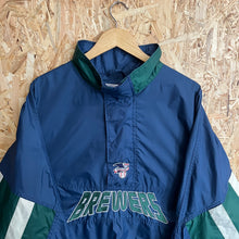 Cargar imagen en el visor de la galería, Pullover Ligero Milwaukee Brewers 1996 Starter Vintage - L/XL
