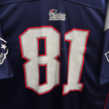 Cargar imagen en el visor de la galería, Camiseta New England Patriots 2007/08 Home Randy Moss #81 Reebok Vintage - XXL/3XL
