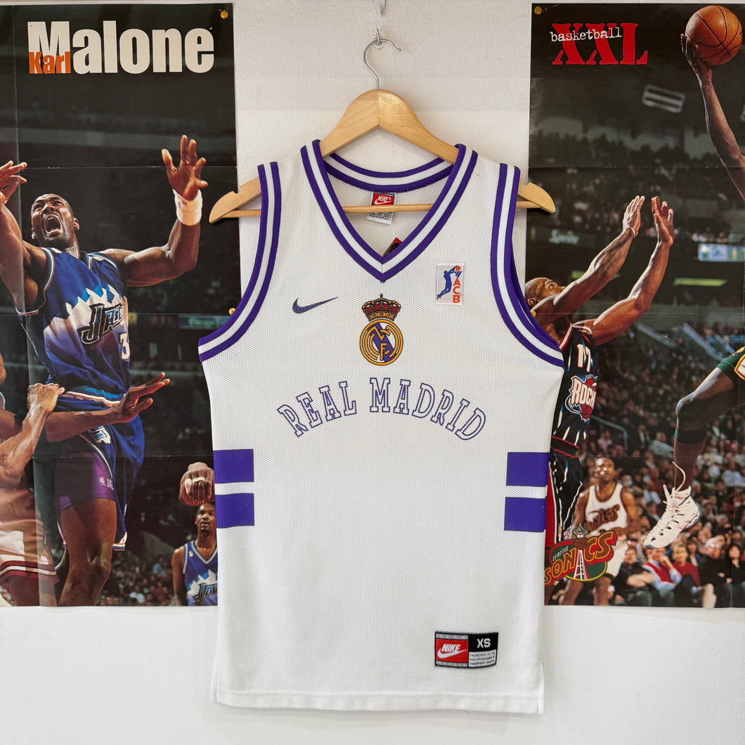 Camiseta Real Madrid Baloncesto 1997/98 Home Nike Vintage - XS/S