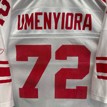 Charger l'image dans la galerie, Camiseta New York Giants 2008 Road Super Bowl XLII Osi Umenyiora #72 Reebok - XL/XXL
