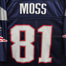 Cargar imagen en el visor de la galería, Camiseta New England Patriots 2007/08 Home Randy Moss #81 Reebok Vintage - XXL/3XL
