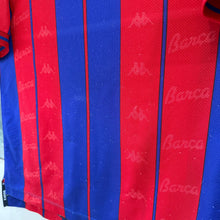 Cargar imagen en el visor de la galería, Camiseta FC Barcelona 1997-98 Home Kappa Vintage - XS/S
