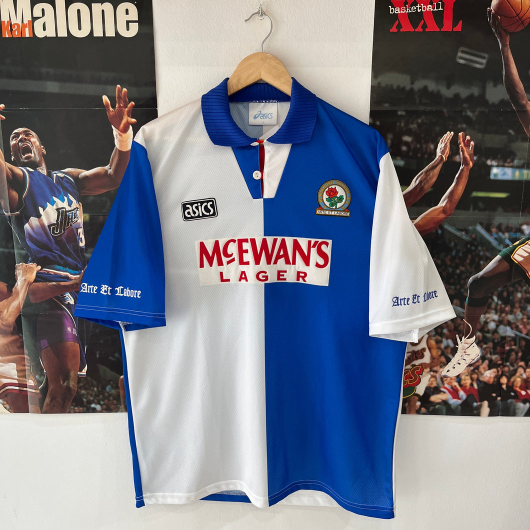 Camiseta Blackburn Rovers 1995-96 Asics Vintage - L/XL