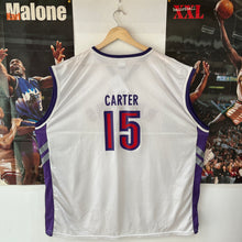 Cargar imagen en el visor de la galería, Camiseta Toronto Raptors 2000-01 Home Vince Carter #15 Champion Vintage - XXL
