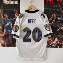 Cargar imagen en el visor de la galería, Camiseta Baltimore Ravens 2004/06 Road Ed Reed #20 Reebok Vintage - M/L

