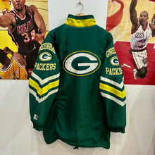 Cargar imagen en el visor de la galería, Parka Green Bay Packers Starter Vintage Mid 90’s - XL/XXL
