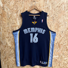 Carregar imagem no visualizador da galeria, BNWOT Camiseta Memphis Grizzlies Road 2004/05 Pau Gasol #16 Reebok Authentic Vintage - XL/XXL

