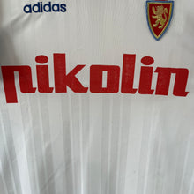Carica l&#39;immagine nel visualizzatore di Gallery, Camiseta Real Zaragoza 1995-97 Home Adidas Vintage - L/XL
