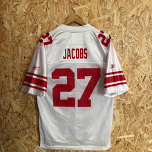 Lade das Bild in den Galerie-Viewer, Camiseta New York Giants 2005/06 Road Brandon Jacobs #27 Reebok Vintage - M/L
