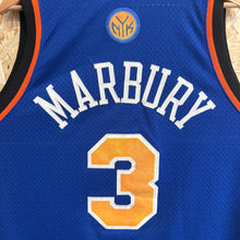 Carregar imagem no visualizador da galeria, Camiseta New York Knicks Road 2004/05 Stephon Marbury #3 Nike Vintage- XL/XXL
