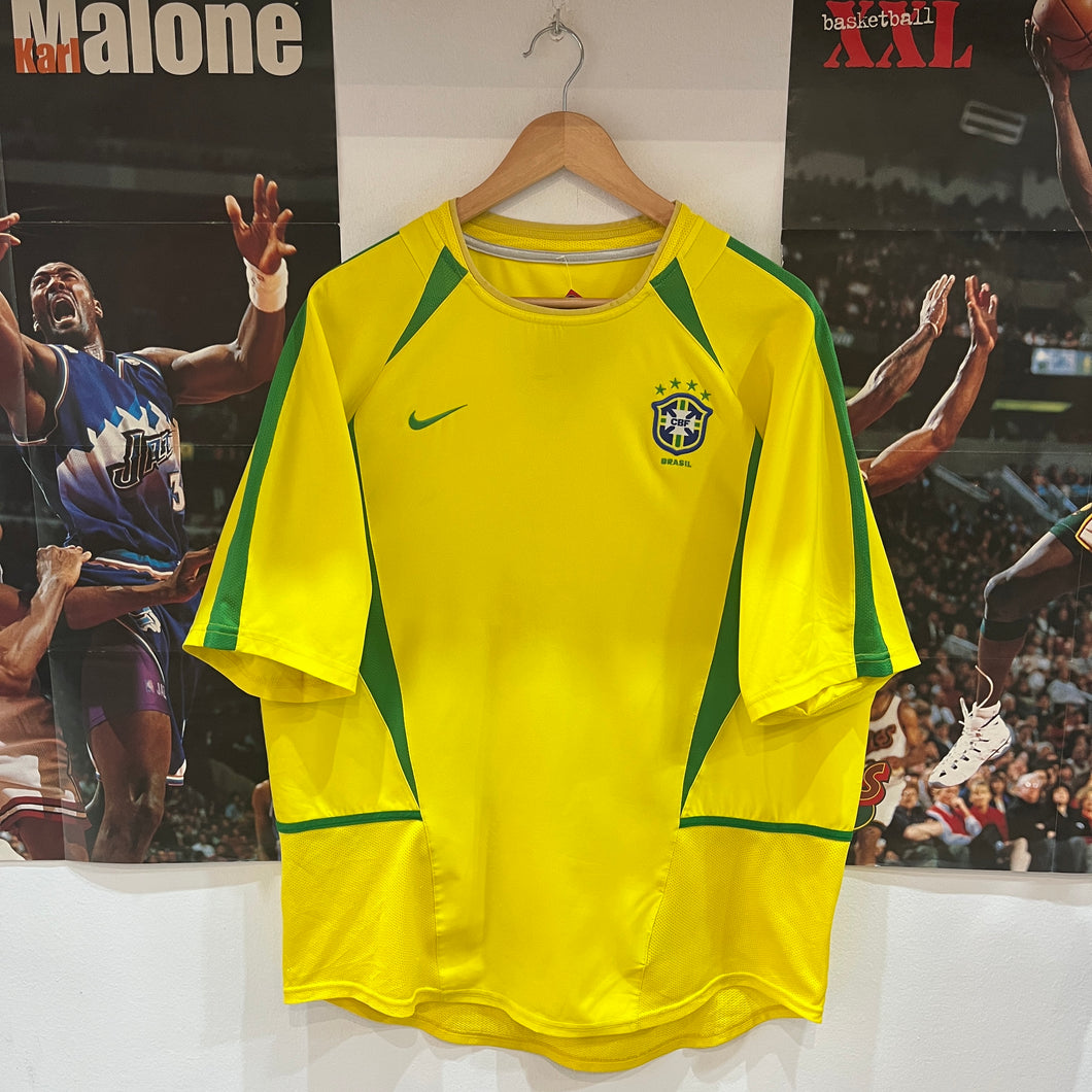 Camiseta Brasil 2002 Home Nike Vintage - L/XL