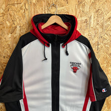 Lade das Bild in den Galerie-Viewer, Chaqueta Calentamiento Chicago Bulls 1998-99 Champion Vintage - XL/XXL
